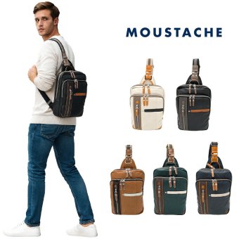 【MOUSTACHE】yvq5998 ボディバッグ 斜め掛け 鞄 カバン かばん 普段使い 使いやすい シンプル おしゃれ 軽量 メンズ プレゼント ギフト 父の日 ブラック