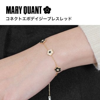【公式】MARY QUANT マリークヮント コネクトエポデイジー ブレスレット（ブラック×ホワイト）