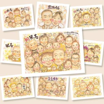 米寿の記念に、写真とは違うぬくもりが伝わる似顔絵です。下書き確認ができるので、安心して贈れます。 似顔絵 贈り物 米寿祝い プレゼント 手描き 名入れ ギフト 米寿 傘寿 長寿 記念 大人数 祖父母 おばあちゃん おじいちゃん 修正無料 下書き確認 名入れ 宝物 サプライズ そっくり 似てる 一生もの 米寿祝い 88歳 長寿祝い 節目 快気祝い 記念日 ブライダルギフト 卒寿祝い