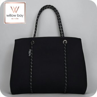 ウィローベイ トートバッグ レディース ブランド WILLOWBAY デイドリーマーウィズジップクロージャーフルサイズ マザーズバッグ  BLACK