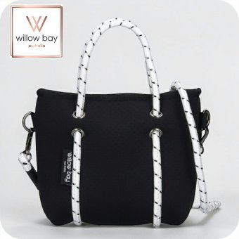 ウィローベイ ショルダーバッグ レディース ブランド WILLOWBAY ブティックタイニー マザーズバッグ  2WAY BLACK