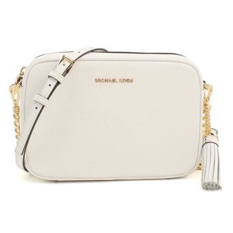 マイケルコース MICHAEL KORS ショルダーバッグ 32F7GGNM8L 085 JET SET 斜め掛け レザー ホワイト OPTIC WHITE