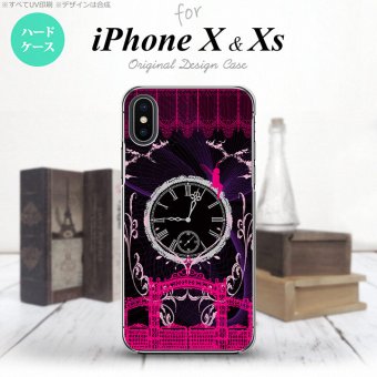 【iPhoneX】【スマホケース/スマホカバー】【アイフォンX】iPhoneX スマホケース カバー アイフォンX 妖精と時計 ゴシックピンク nk-ipx-1251【メール便送料無料】