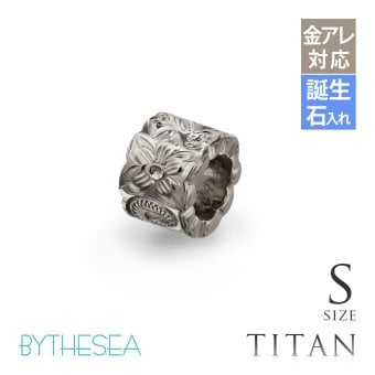 ハワイアンジュエリー ペンダントトップ 金属アレルギー 対応 純チタン 刻印 無料 誕生石 カットアウトチューブ Sサイズ チェーン別売りステンレスより軽く肌に優しい メンズ レディース プレゼント ハロウィン 【品番：TIP402S】
