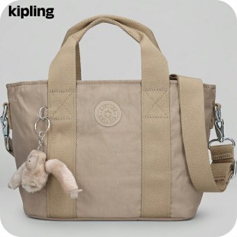 キプリング トートバッグ レディース ブランド Kipling ミンタ ロゴ ワンポイント 無地 2WAY KI7541-4PW Soft Taupe