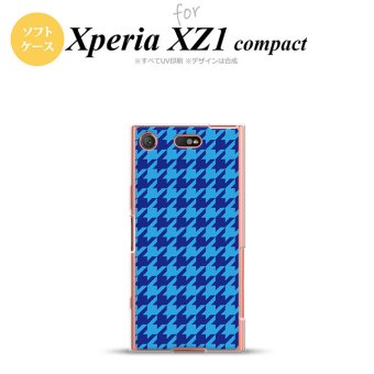 【SO02K】【スマホケース/スマホカバー】【エクスペリア XZ1】SO02K スマホケース Xperia XZ1 Compact SO-02K カバー エクスペリア XZ1 千鳥柄(大) 青 nk-so02k-tp919【メール便送料無料】