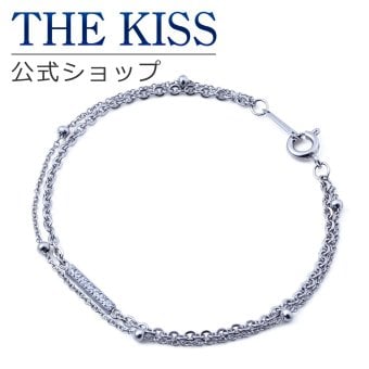 【ラッピング無料】THE KISS 公式ショップ 金属アレルギー対応 サージカルステンレス レディースブレスレット 2連 アクセサリー 人気 ジュエリーブランド THEKISS プレゼント TBR1009CZ アニバーサリー