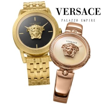 ヴェルサーチェ ペアウォッチ メンズ レディース ブラック ゴールド ピンクゴールド VERSACE メデューサ グレカ スイス製 高級 ブランド カップル 夫婦 記念日 プレゼント ギフト 卒業 入学 お祝い