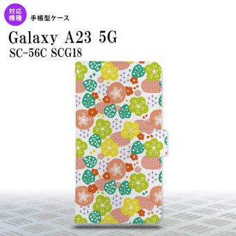 Galaxy A23 GalaxyA23 手帳型スマホケース カバー 花柄 春 ピンク 2022年 10月発売 nk-004s-a23-dr1705