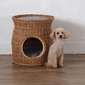ローテーブル 猫 ラタン風 ドーム オールシーズン ペットハウス ペット ペットハウス&テーブル 丸型 大 小 テーブル サイドテーブル インテリアテーブル おしゃ ペットベッド おしゃれ シンプル 完成品 ネコ 籐 ミニテーブル 机 家具 新生活
