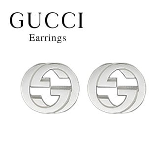 グッチ ピアス メンズ レディース インターロッキングG スタッズピアス シルバー925 大人 高級感 ブランドアクセサリー 誕生日 プレゼント 記念日 ギフト GUCCI 成人 卒業 入学