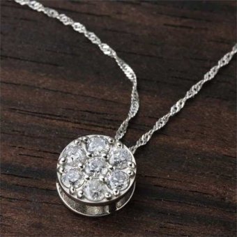 ネックレス レディース プラチナ Pt900 セブンストーン ダイヤモンド ペンダント 7石 天然ダイヤ 華奢 シンプル アクセサリー ジュエリー 上品 贈り物 プレゼント ギフト