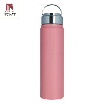 アンサンブル ステンレス ボトル 700mL オレンジ マグボトル 水筒 保温保冷 持ち手付き【北海道・沖縄県・離島 配送不可】