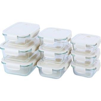 マジックック マジクック レンジ対応 [26-0297-020] 耐熱ガラス容器 ９点セット - プレミアムギフト 贈り物 お祝い 本体＝耐熱ガラス、蓋＝ポリプロピレン 内祝い 出産内祝い 結婚内祝い 快気祝い 新築祝い お返し 贈り物 プレゼント ギフト