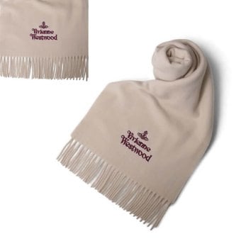 ヴィヴィアンウエストウッド VIVIENNE WESTWOOD マフラー 26-W00Q7-C406-BEIGE レディース メンズ ベージュ