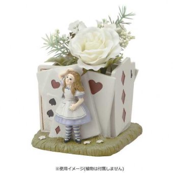 ミニポット アリス SR-0651-160 プランター 植木鉢 多肉植物 卓上 玄関 キャラクター かわいい おしゃれ 雑貨 ギフト セトクラフト