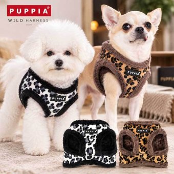 PUPPIA パピア ハーネス 秋冬 フリース ワイルドハーネス プレゼント ギフト 誕生日 S M L XL 小型犬 中型犬 チワワ トイプードル 柴犬 散歩 暖かい 防寒 ベスト型 着せやすい