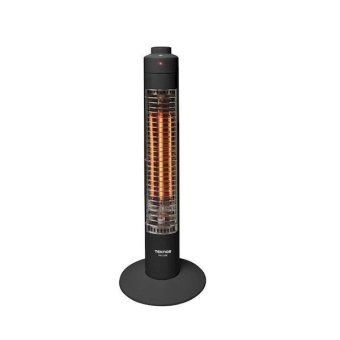 テクノス TEKNOS PH-318K スリムハロゲンヒーター300W コードフック付 ブラック PH318K