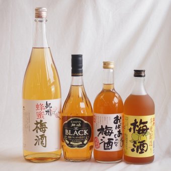 豪華梅酒4本セット(おばあちゃんの梅酒 芋焼酎仕込五代梅酒(鹿児島) 芳醇ブランデー仕立チョーヤ梅酒 蜂蜜梅酒(和歌山)) 720ml×3本 1800ml×1本