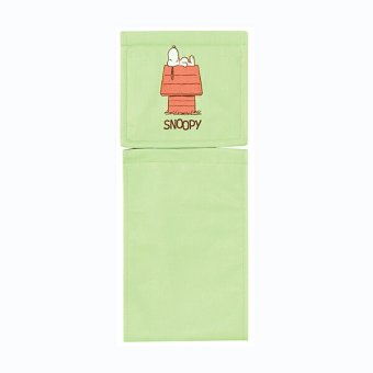 スヌーピー ペーパーホルダーカバー ドッグハウス グリーン トイレ用品 SNOOPY