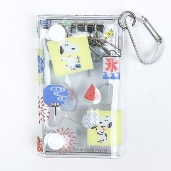 スヌーピー クリアキーケース チラシ イエロー SNOOPY