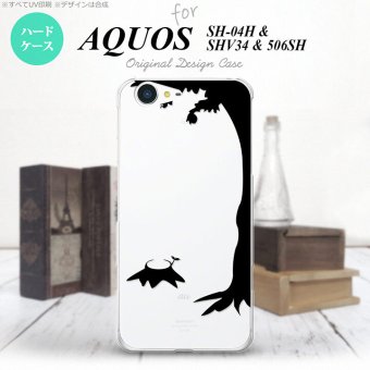 【SHV34】【スマホケース/スマホカバー】【アクオス セリエ】SHV34 スマホケース AQUOS SERIE SHV34 カバー アクオス セリエ 切り株 黒 nk-shv34-197【メール便送料無料】