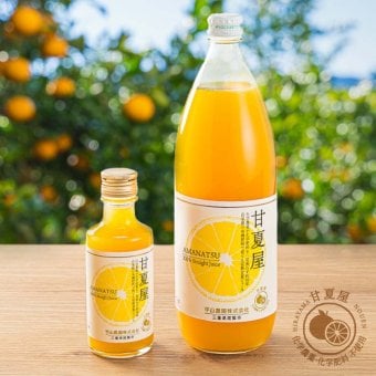 甘夏屋 甘夏果汁100%ジュース 大・小セット オレンジジュース ギフト プレゼント お中元 お歳暮 御祝  御礼 内祝い ご挨拶 結婚御祝 快気祝い【送料無料】