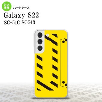 SC-51C SCG13 Galaxy S22 スマホケース 背面ケース ハードケース カセットテープ 黄 メンズ レディース nk-s22-190
