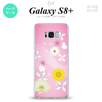 【SC03J】【スマホケース/スマホカバー】【ギャラクシーS8+】SC03J スマホケース Galaxy S8+ SC-03J カバー ギャラクシーS8+ 花柄・ミックス（B） ピンク nk-sc03j-275【メール便送料無料】