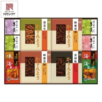菓子処 久兵衛 かりんとう あられ 羊かん 詰合せ ギフト 計12点入 和菓子 お茶請け お茶菓子 おやつ お菓子 詰め合わせ【北海道・沖縄県・離島 配送不可】