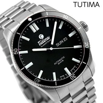 チュチマ グランド フリーガー エアポート 自動巻き 腕時計 ブランド メンズ TUTIMA 6101-02 アナログ ブラック 黒