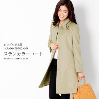 カシミヤ コート 100% ステンカラーコート レディース 冬 カシミヤコート ステンカラー カシミヤ100% ブランド 上品 フォーマル アウター ミドル丈 着丈90cm ギフト プレゼント 6F (02000188-2r)
