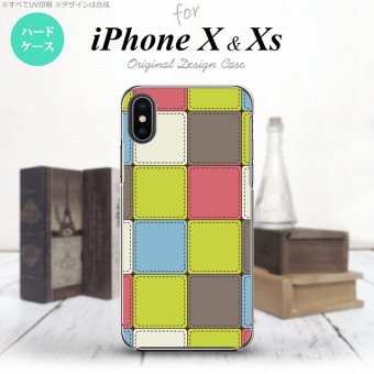 【iPhoneX】【スマホケース/スマホカバー】【アイフォンX】iPhoneX スマホケース カバー アイフォンX パッチワーク風 ミックスG nk-ipx-1677【メール便送料無料】