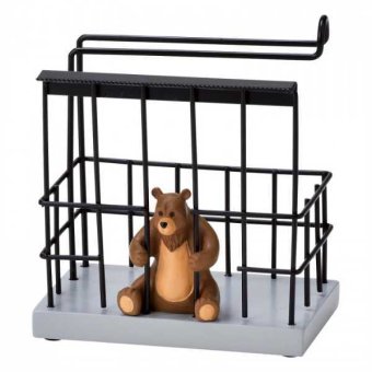 マスキングテープカッター クマ Motif. おしゃれ デスク 収納 文房具 雑貨 卓上 整理 マステホルダー 動物 アニマル 置物 インテリア 飾り プレゼント ギフト セトクラフト