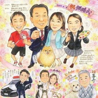 結婚記念日のプレゼントに、写真の表情を大切に、やさしく仕上げます。 贈り物 銀婚式 似顔絵 手描き 名入れ ギフト プレゼント 結婚記念日 お祝い 誕生日 記念 ご夫婦 カップル ご両親 下書き確認 名入れ 修正無料 実績多数 サプライズ 似てる そっくり 結婚25周年 宝物 一生もの 大量注文 オリジナル 闘病中の方への励まし 古希祝い 家族 メモリアルギフト 同窓会 応援 カラフル 百寿祝い