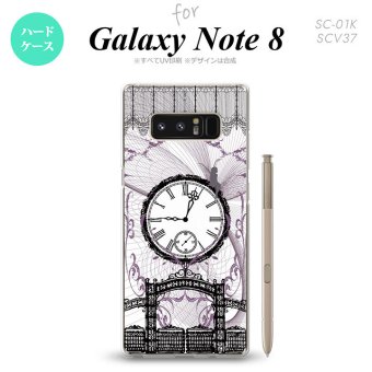 【SC01K】【スマホケース/スマホカバー】【ギャラクシー ノート8】SC01K スマホケース Galaxy Note8 SC-01K カバー ギャラクシー ノート8 妖精と時計 黒 nk-sc01k-1256【メール便送料無料】