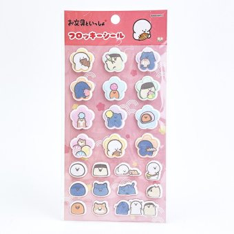 お文具といっしょ フロッキーシール (お花) 文具