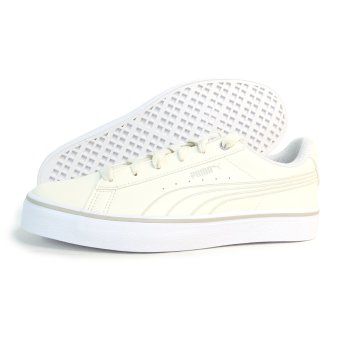 プーマ PUMA スニーカー メンズ レディース ローカット プーマ V コート バルク EB スニーカー アイボリー系 389908-04