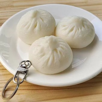 肉まん キーホルダー 食品サンプル風 バッグチャーム 5cm 6cm 中華まん ミニチュア フードモチーフ おもしろ 雑貨 かわいい リアル バッグ 飾り プレゼント