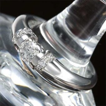 指輪 リング ダイヤモンド 0.28ct プラチナ Pt900 17号 レディース ジュエリー アクセサリー ダイヤ シンプル 上品 華やか ギフト プレゼント 記念日 誕生日