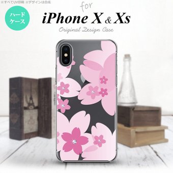 【iPhoneX】【スマホケース/スマホカバー】【アイフォンX】iPhoneX スマホケース カバー アイフォンX 花柄・サクラ ピンク nk-ipx-057【メール便送料無料】