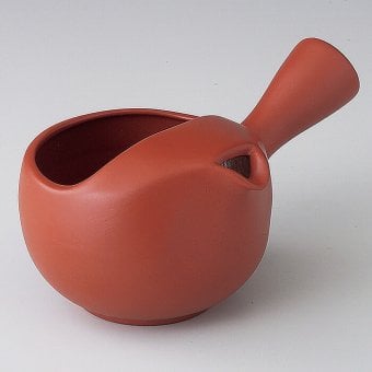 オープン急須　朱 陶器 常滑焼 やきものの里から、暮らしを贈ります。　ギフト 食器 セット テーブルウェア