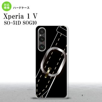 Xperia 1V Xperia 1V スマホケース 背面ケース ハードケース ベルト 黒 2023年 6月発売 nk-xp15-326