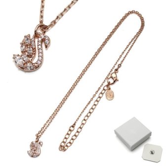 SWAROVSKI スワロフスキー ネックレス 5738203 Swan アクセサリー ローズゴールド