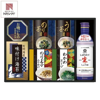 キッコーマン 生しょうゆ 和食 詰め合わせ ギフトセット 計7点入 調味料 詰め合わせ 醤油 味付海苔 お茶漬け スープ【北海道・沖縄県・離島 配送不可】