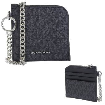 マイケルコース MICHAEL KORS カードケース コインケース 小銭入れ アウトレット JET SET TRAVEL MD ZA WALLET 35S6STVC6B BLACK ブラック