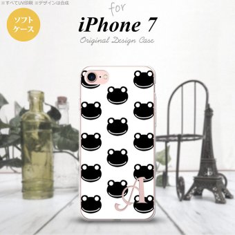 【iPhone7】【スマホケース/スマホカバー】【アイフォン７】iPhone7 スマホケース ケース アイフォン７ ソフトケース イニシャル カエル・かえる （G） nk-iphone7-tp167ini【メール便送料無料】