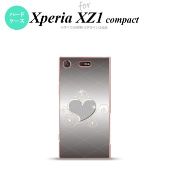 【SO02K】【スマホケース/スマホカバー】【エクスペリア XZ1】SO02K スマホケース Xperia XZ1 Compact SO-02K カバー エクスペリア XZ1 ハート(F) グレー nk-so02k-318【メール便送料無料】