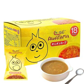 AWATAMA（あわたま）オニオンスープ　18袋入　国産玉ねぎ使用　フリーズドライスープ　コスモス食品健康　乳酸菌　即席　#44908 [賞味期限 2027.11.15]