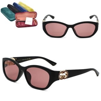 GUCCI サングラス グッチ GG1826SK-007 サングラス EYEWEAR アジアンフィット ブラック レッド メンズ レディース ユニセックス
